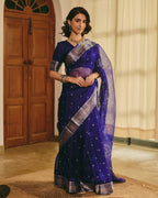 Kumudini Blue Doria Bandhej Saree